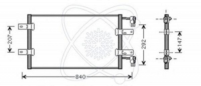 ELECTRO AUTO 30w0033 -  Конденсатор, кондиционер